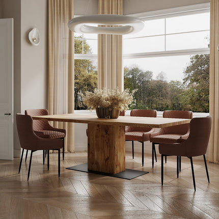 Amber Solid Oak Dining Table