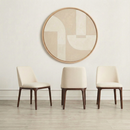 Moffat Solid Oak Live Edge SET Table/6 Chairs - Solid Oak Live Edge Dining Table/Chairs Ava