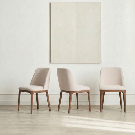 Moffat Solid Oak Live Edge SET Table/6 Chairs - Solid Oak Live Edge Dining Table/Chairs Ava
