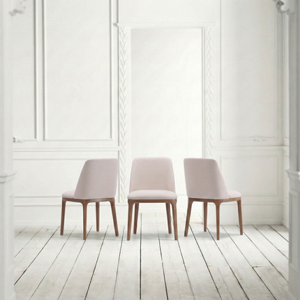 Moffat Solid Oak Live Edge SET Table/6 Chairs - Solid Oak Live Edge Dining Table/Chairs Ava