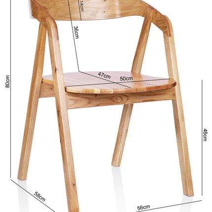 Oak Dining Chair Aby