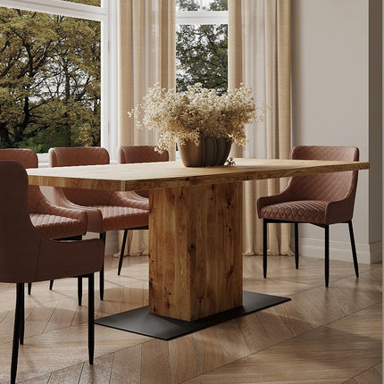 Amber Solid Oak Dining Table