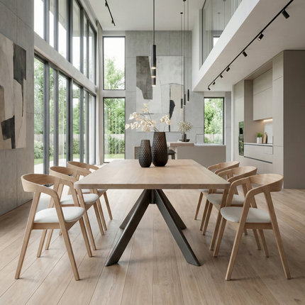 Dunston Solid Oak Dining Table