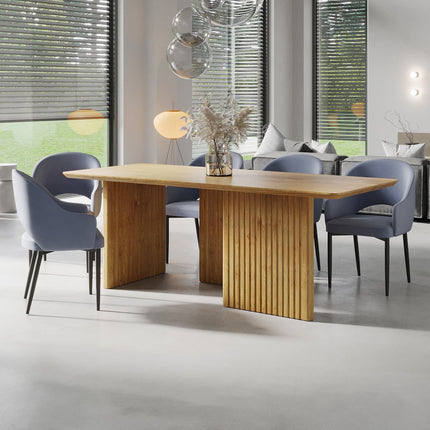 Ely Oak Modern Dining Table