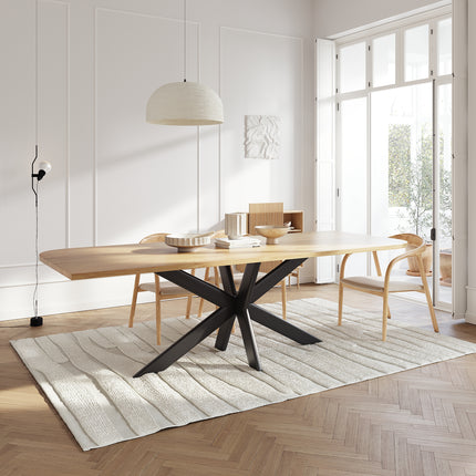 Stubton Oak Modern Dining Table