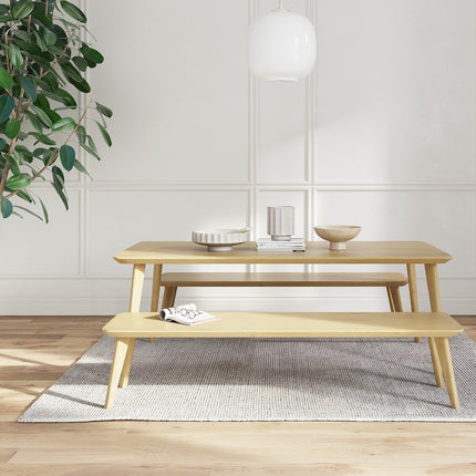 Cranwell Solid Oak Dining Table Wooden Pin Legs