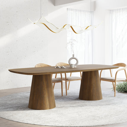 Wilsford Solid Oak Dining Table with Wooden Base