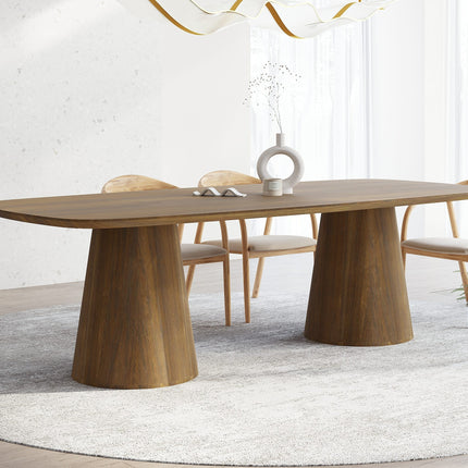 Wilsford Solid Oak Dining Table with Wooden Base