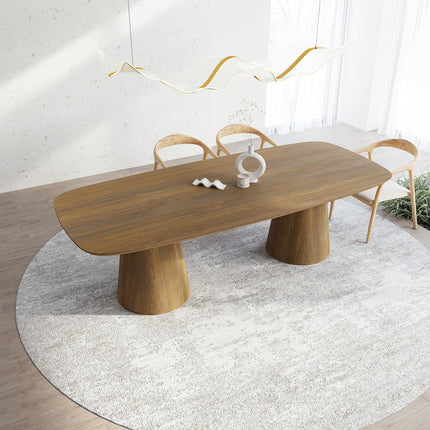 Wilsford Solid Oak Dining Table with Wooden Base