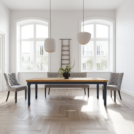 Angelina Oak Farmhouse Dining Table
