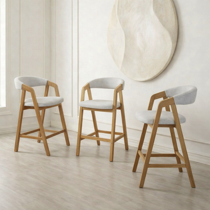Oak Bar Stool Lars 2