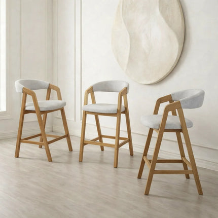 Oak Bar Stool Lars 2