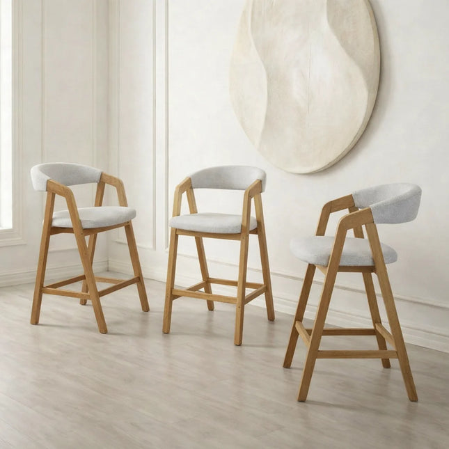 Oak Bar Stool Lars 2