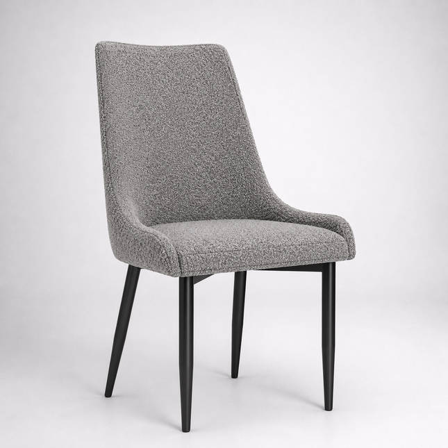 Jade sviwel chair with metal legs
