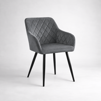 Moor Velvet Dining Chairs Grey