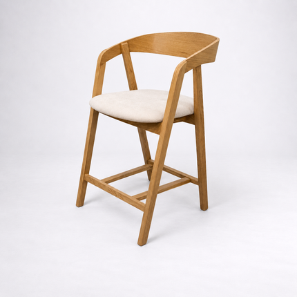 Oak Bar Stool Lars