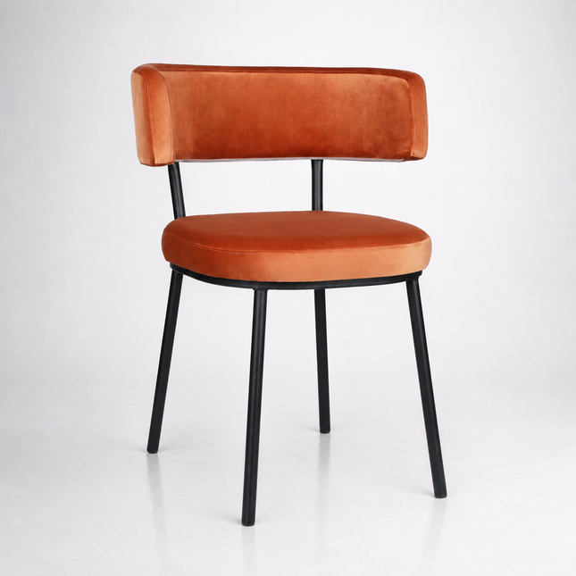 Dining Chair Geofrey with metal legs