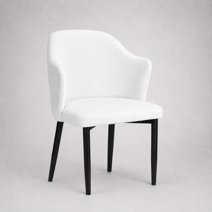 Melis swivel chair with metal legs