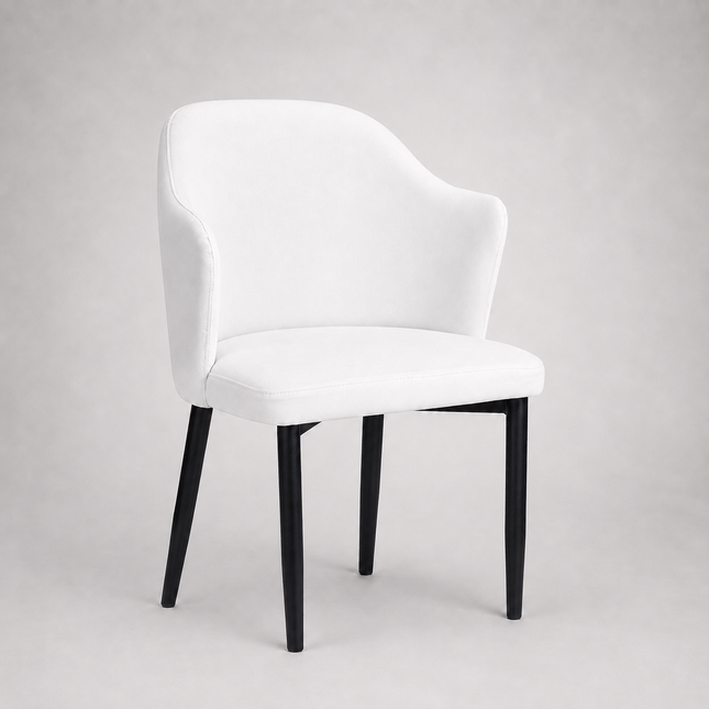 Melis swivel chair with metal legs