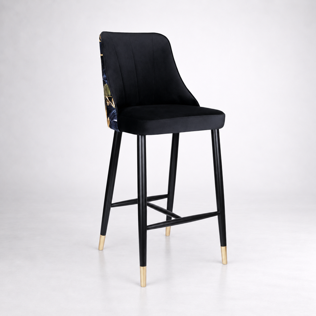 Bar Stools Natally with black metal base