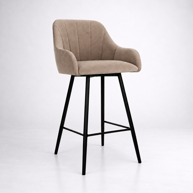 Bar Stools Colin with black metal base
