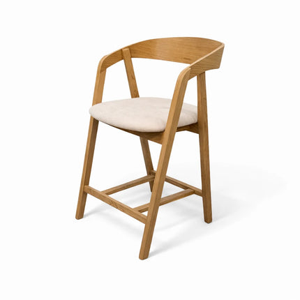 Oak Bar Stool Lars