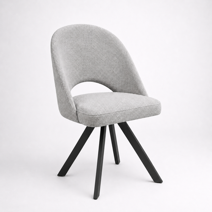 Dining chair Chris with metal legs