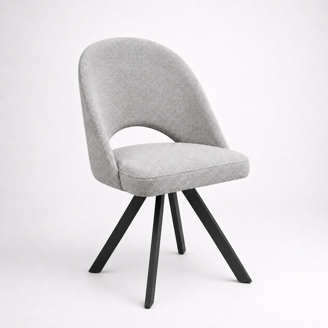 Dining chair Chris with metal legs