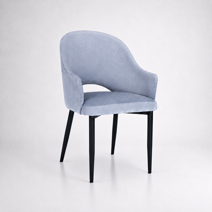 Dining chair Rose with metal legs