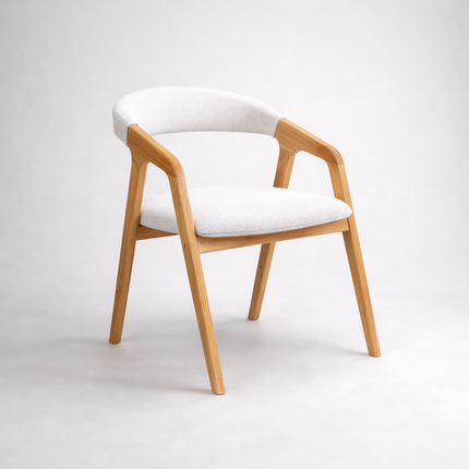 Sotby Solid Oak Dining Table Set with 6 Aby Chairs | Star Wooden Legs
