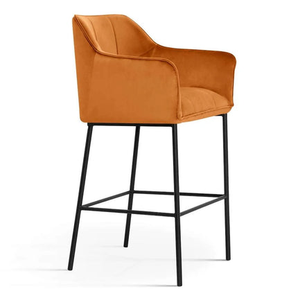 Bar Stools Boston with black metal base