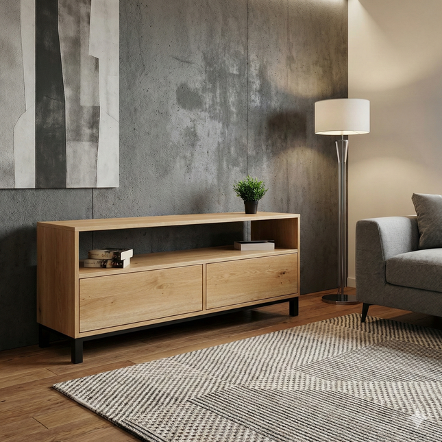 Oak TV cabinet Ann