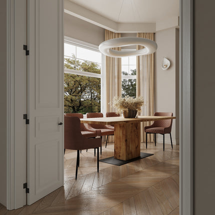 Amber Solid Oak Dining Table