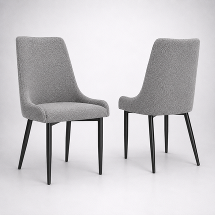 Dining chair Jade with metal legs