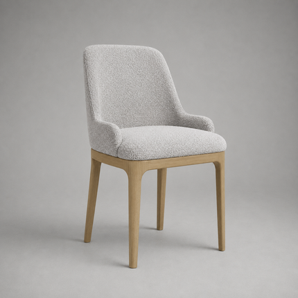 Dining chair Ava with low armrest
