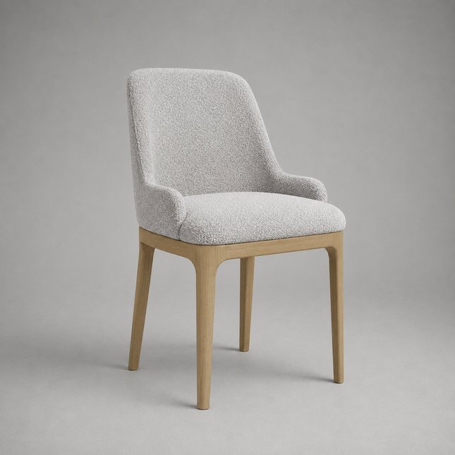 Dining chair Rafael with low armrest