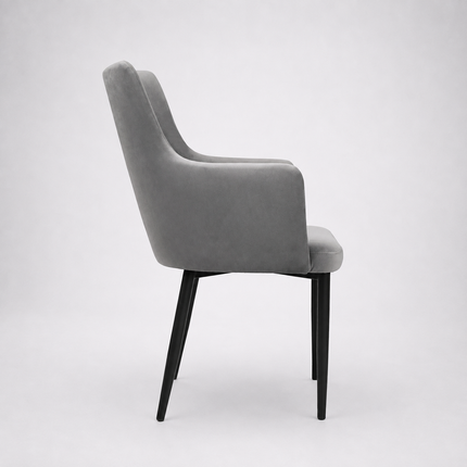 Swivel chair Mario Pik with armrest and metal legs