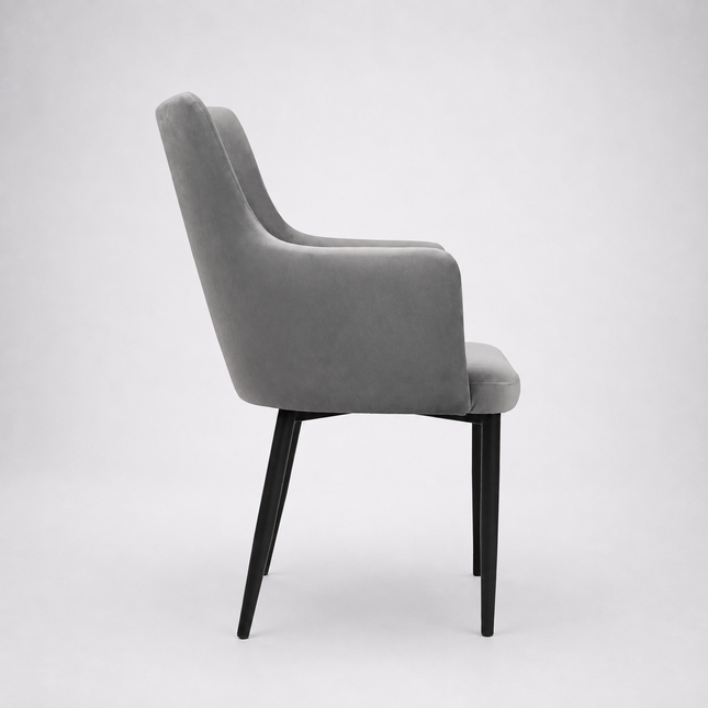 Swivel chair Mario Pik with armrest and metal legs