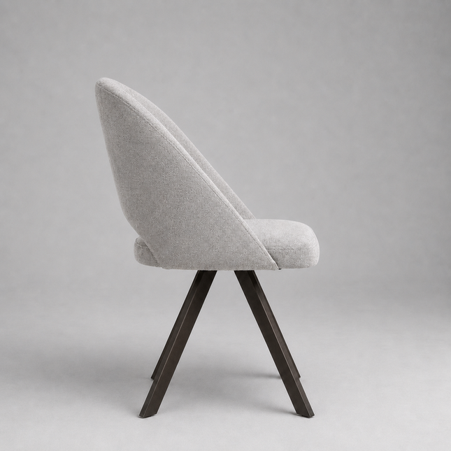 Dining chair Crystal with metal legs