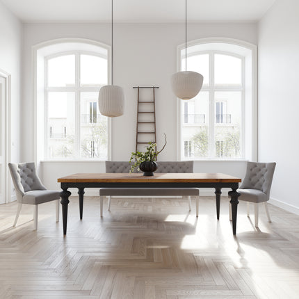 Carmen Oak Farmhouse Dining Table