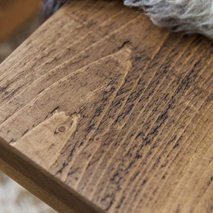 Grantham Wooden Square Dining Table Rustic Dine Thick Table with Wooden Square Legs Handmade Characteristic of the Countryside.