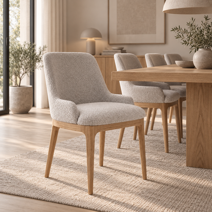 Tetney Solid Oak Dining Set – Table & 10 Rafael Chairs with XF Wooden Legs