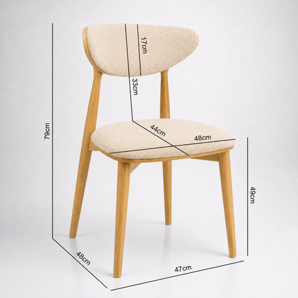 Oak Dining Chair Vibe Oak 2