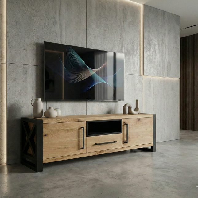 Oak TV stand Fosdyke