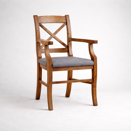GRANTHAM SET Table/Bench/5Chairs -  Grantham Rustic Dining Table/ Grantham Bench/ Wooden Chairs