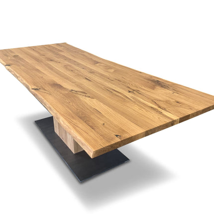Amber Solid Oak Dining Table