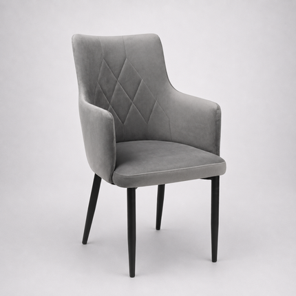 Swivel chair Mario Pik with armrest and metal legs