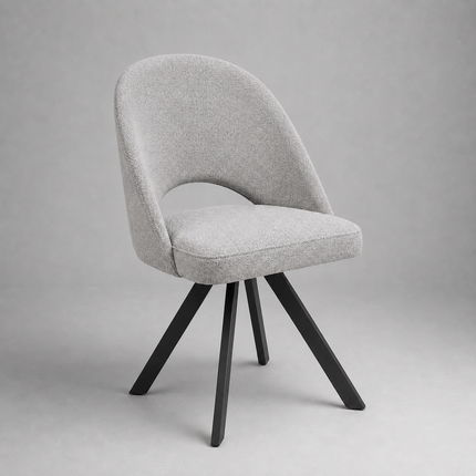 Dining chair Chris with metal legs