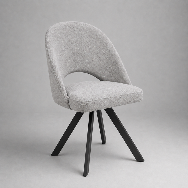 Dining chair Crystal with metal legs