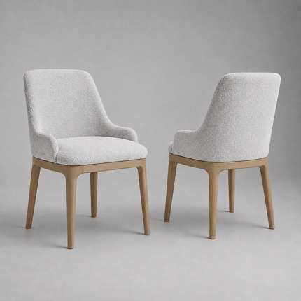 Dining chair Ava with low armrest